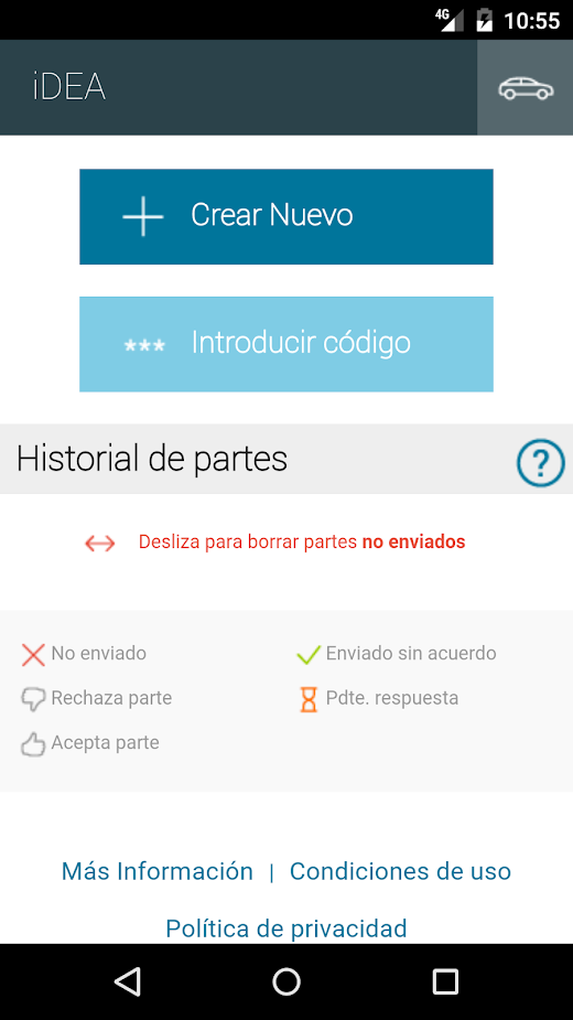 App Declaración iDEA Captura